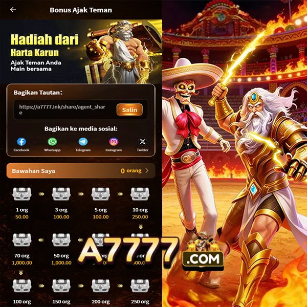 A7777 Bonus Member Baru 100%